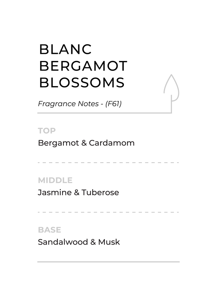 Fragrance Notes BLANC-BERGAMOT-BLOSSOMS