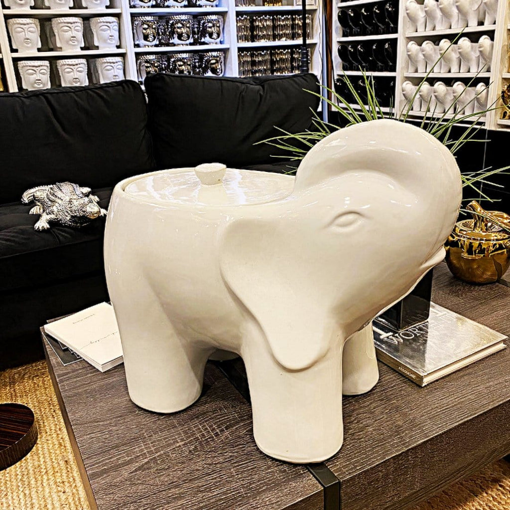 ceramic-large-white-elephant-candle-with-refllable-wax-tray