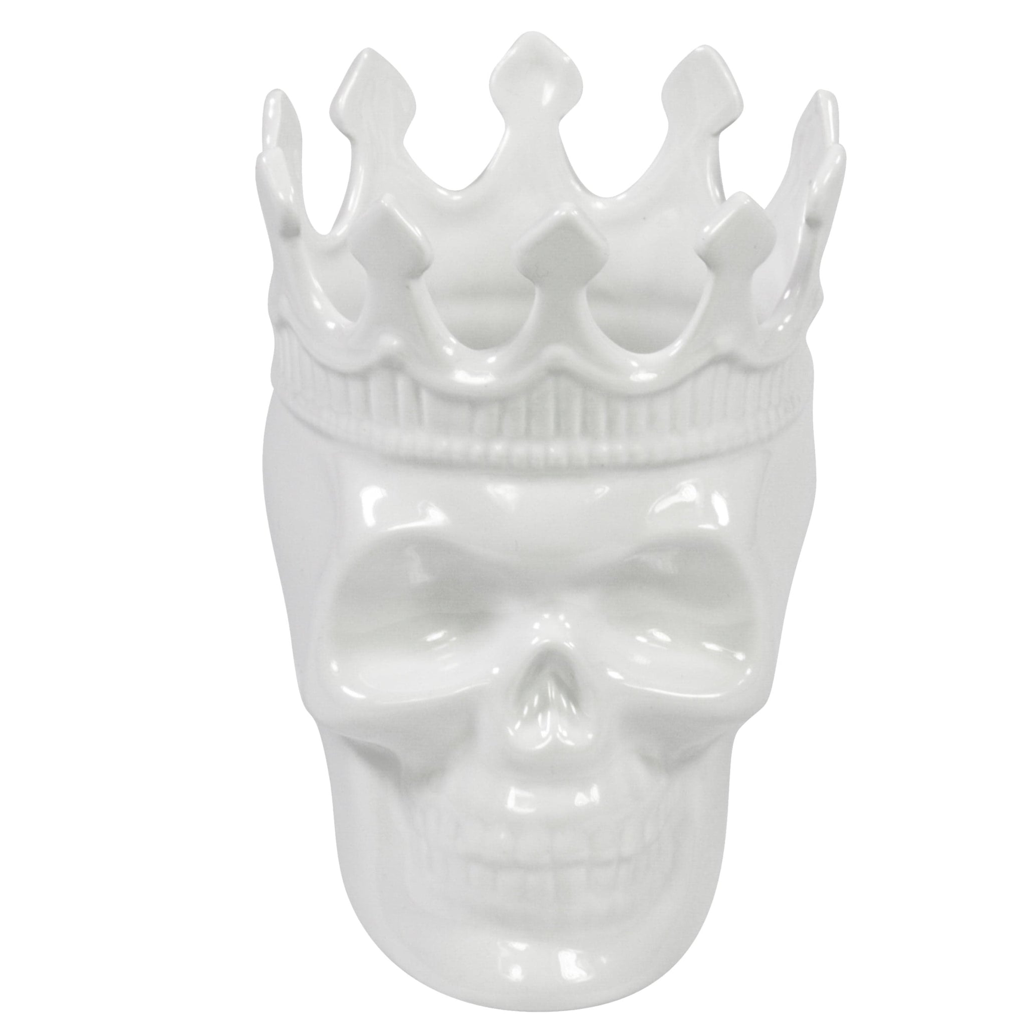 White Louise Skull Candle | Thompson Ferrier Luxury Scented Candles