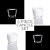 Midnight Mystery -  2 White + 2 Black  | 5 Layered Candle