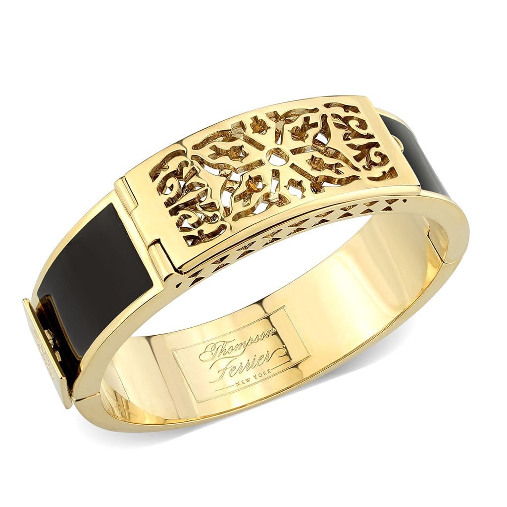 black-enamel-gold-plated-bracelet-with-fragrance-insert