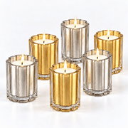 Thompson Ferrier Bubble Crush Frost Edition silver and gold leaf candles
