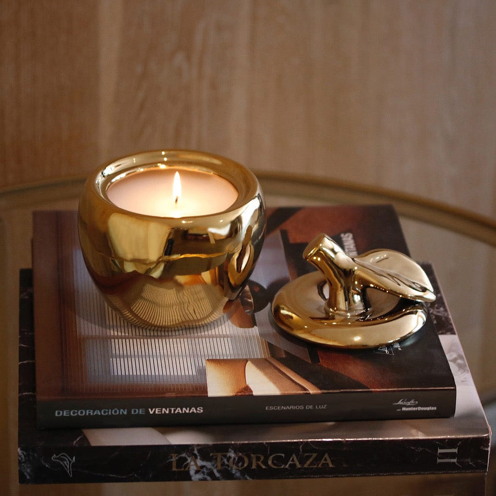 Gold-Apple-Candle-Coffee-Table-Books