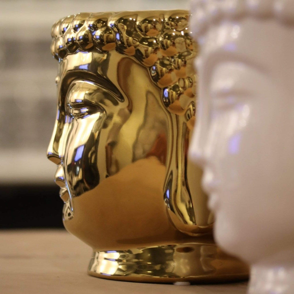 gold-ceramic-buddha-head-candle-with-3-cotton-wicks-soy-wax