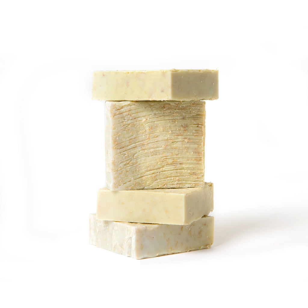 homemade-handmade-stack-of-soap-with-loofah-olive-oil-and-essential-oil