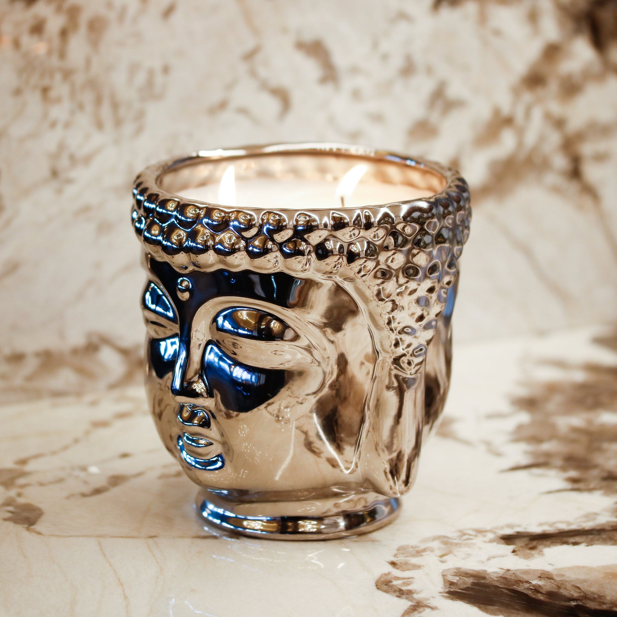 THOMPSON FERRIER Buddha キャンドル Silver Buddha Candle – Thompson Ferrier