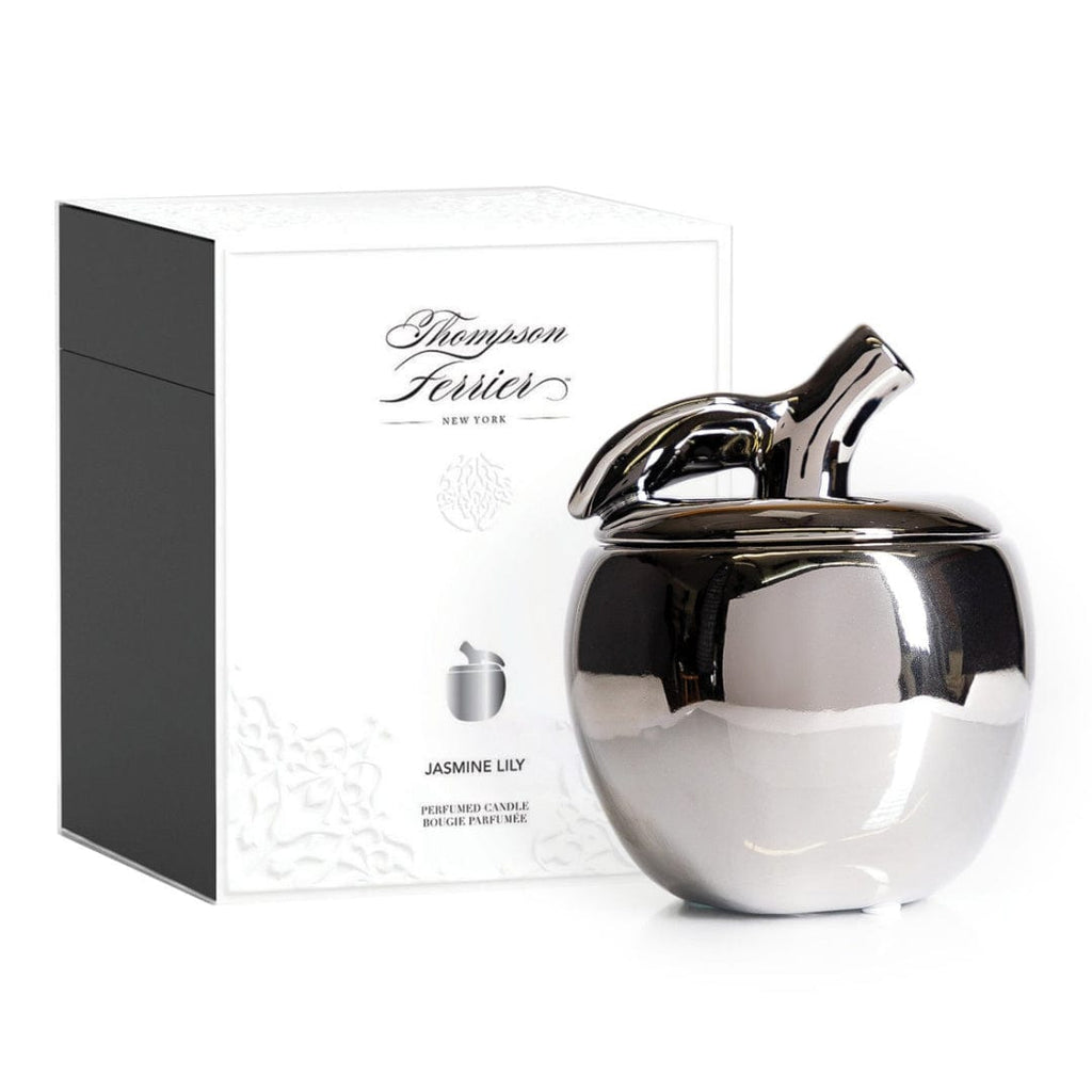 Silver Apple Scented Candle With Beautiful Decorative Gifting Box